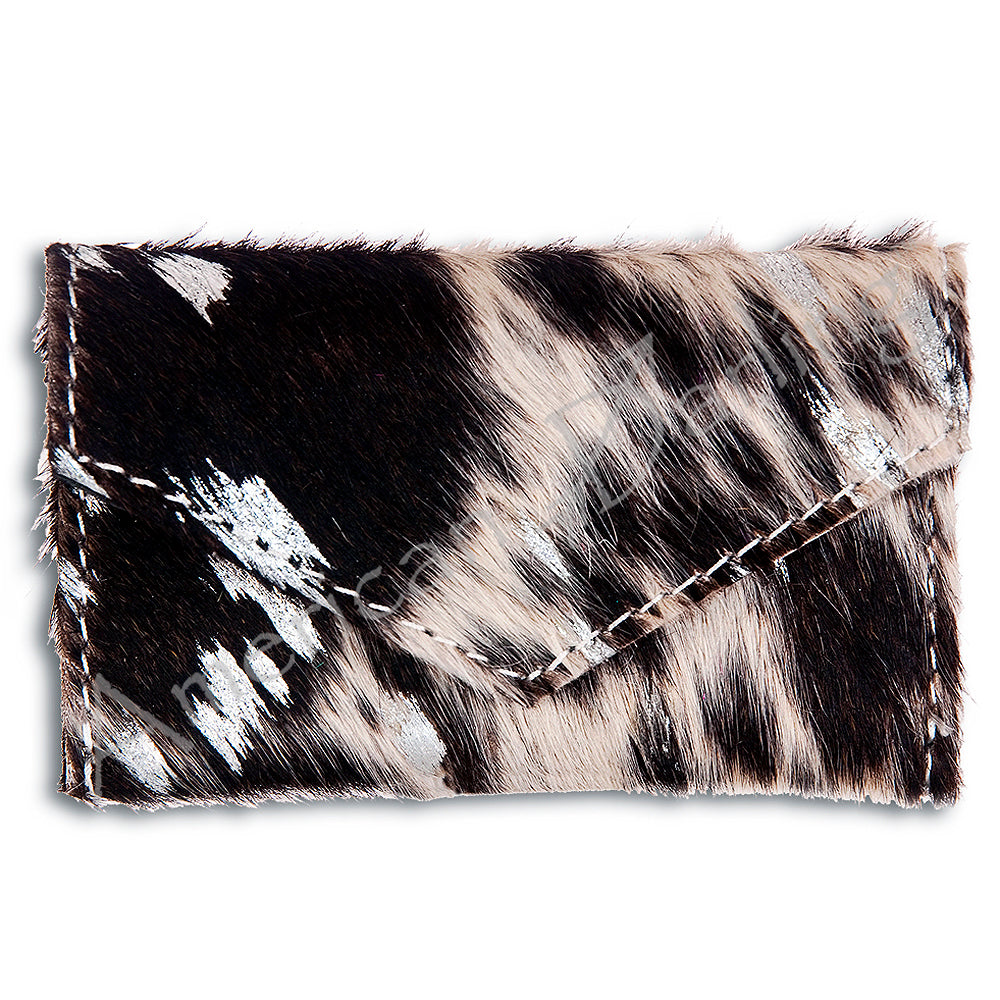 ADBG471 Hair-On Cowhide Envelope Card Holder