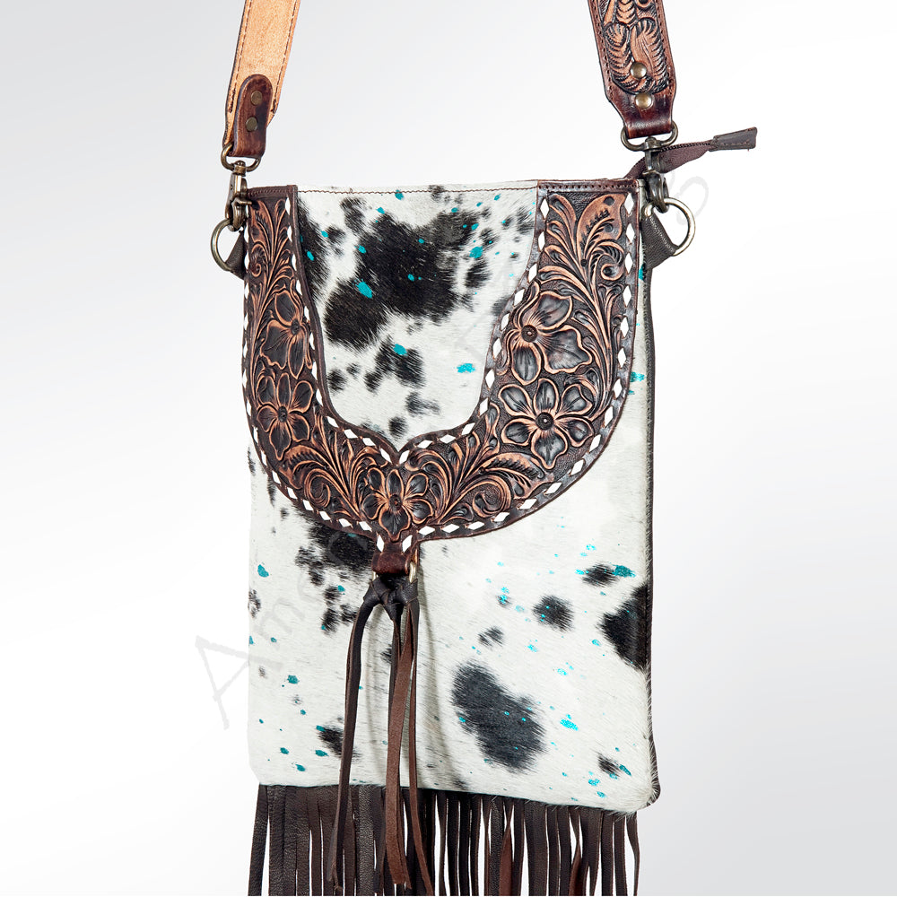 LC-ADBGZ125A Chaps Hair on Genuine Western Leather Women Bag