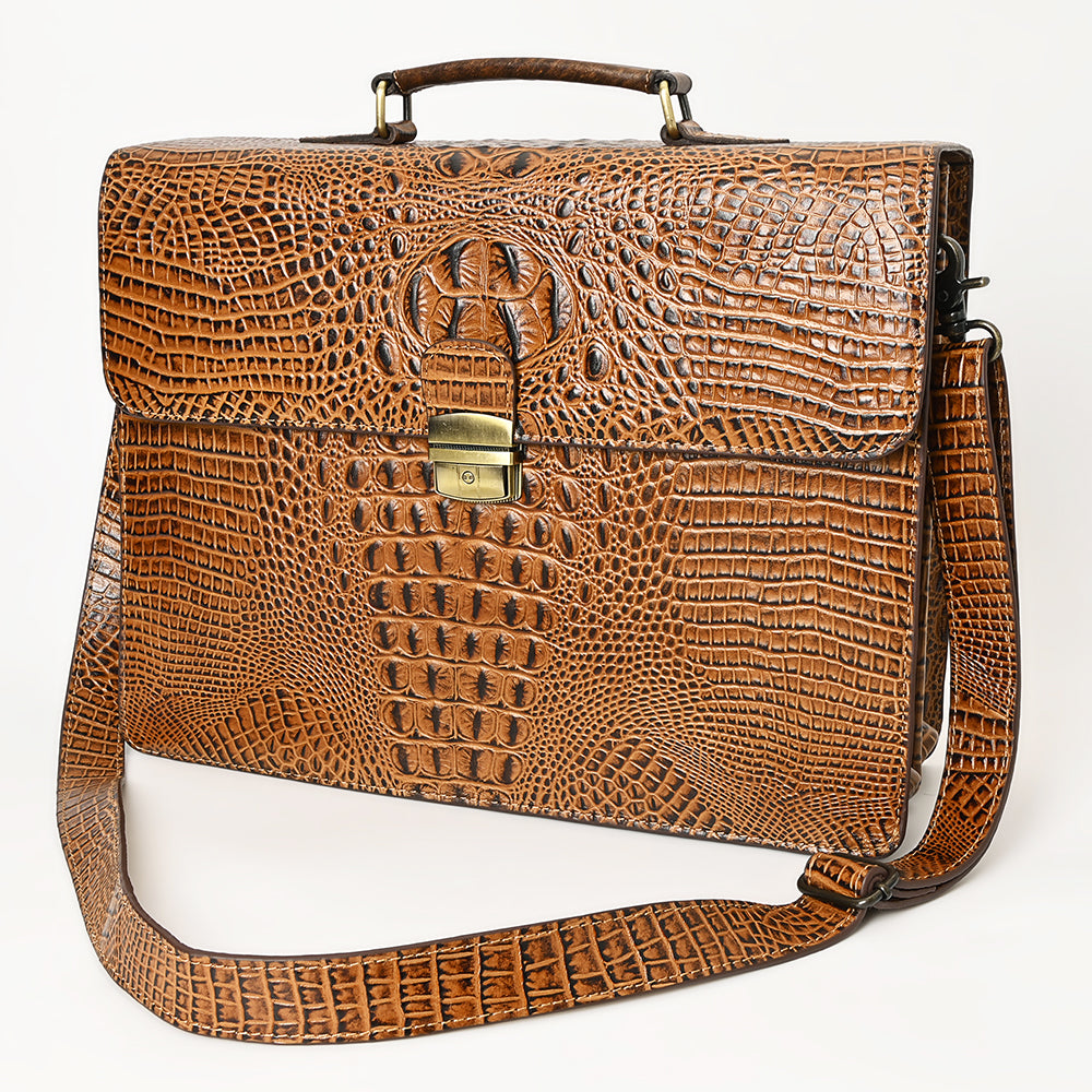 LC-ADBG1430  Briefcase Genuine Western Leather Women Bag