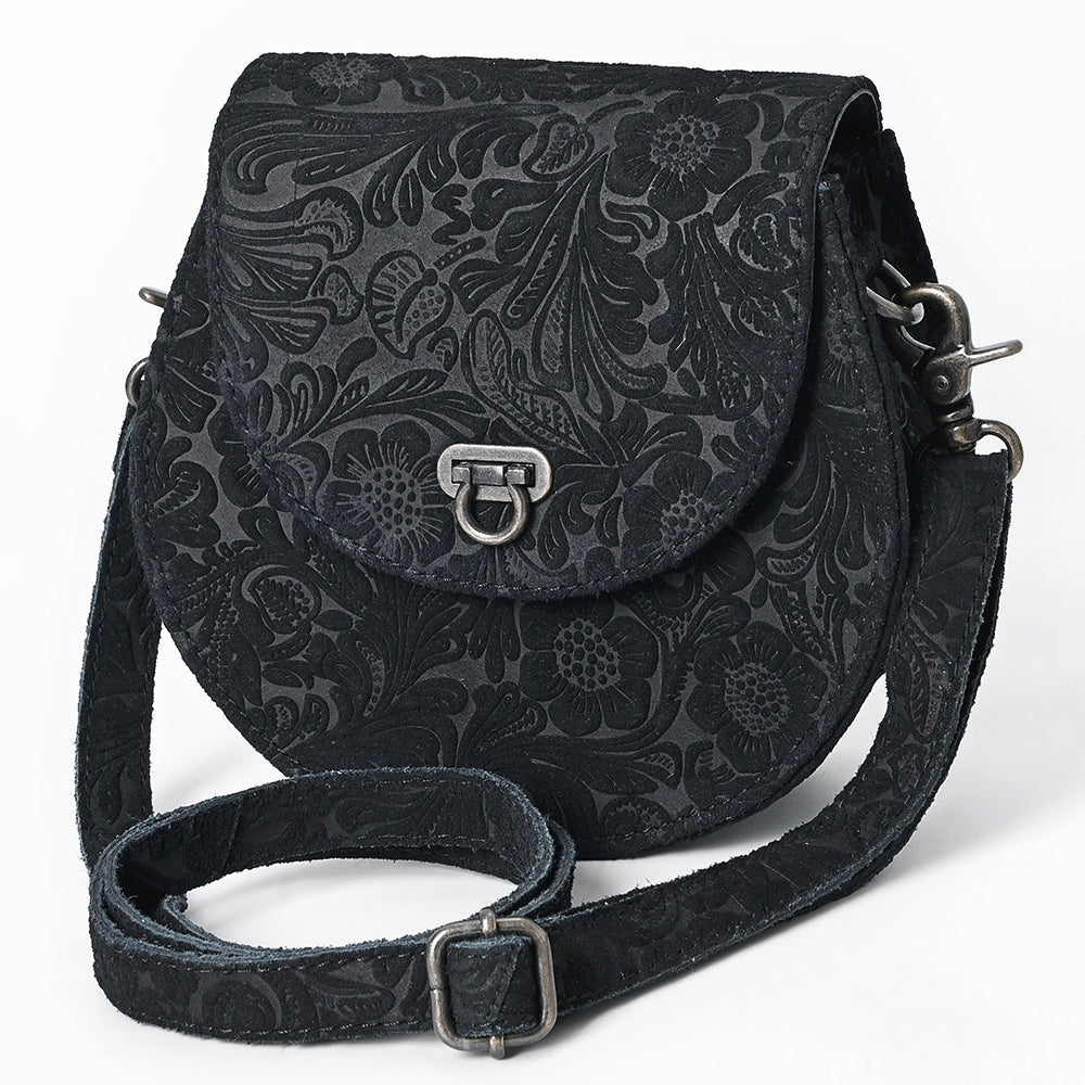 ADBG1693 Tooled Leather Crossbody - Western Handmade Bag by American Darling