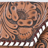 KBG154 WALLET Harness Skirting Leather with Hand Carving Ladies Bag H4.5XW9   KBG154
