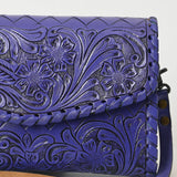ADBG1133 Hand-Tooled Western Leather Crossbody Wallet-Genuine Cowhide Bag by American Darling