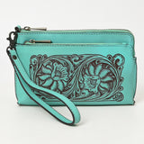 LC-ADBGZ844B Wristlet Genuine Western Leather Women Bag