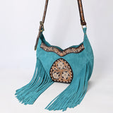 ADBGA419 Genuine Western Leather Crossbody Bag Hand Tooled Cowgirl Purse by American Darling