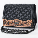 ADBG1685 Tooled Leather Crossbody - Western Handmade Bag by American Darling