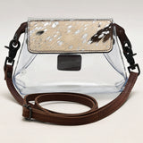 LC-ADBGZ303 Clear Bag Hair On Genuine Western Leather Women Bag