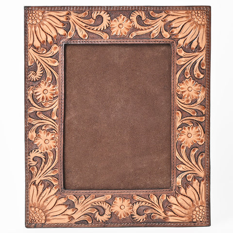 ADFRA101 American Darling  Hand Tooled Genuine Leather Photo Frame
