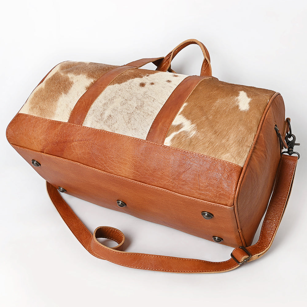 LC-ADBGS174 Cowhide Leather Duffle Bag - Genuine Western Travel Weekender