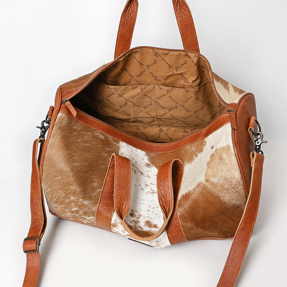 LC-ADBGS174 Cowhide Leather Duffle Bag - Genuine Western Travel Weekender