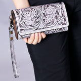 ADBG1132E Wristlet Genuine Western Leather Women Bag
