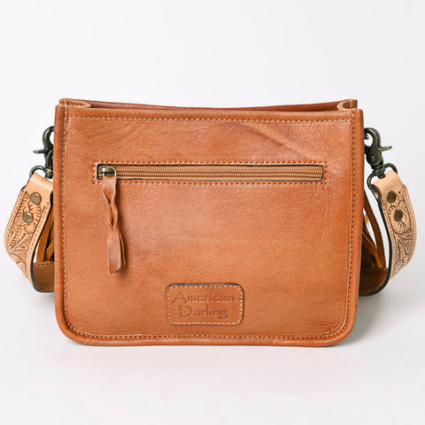 American Darling Hand Tooled Leather Messenger Bag