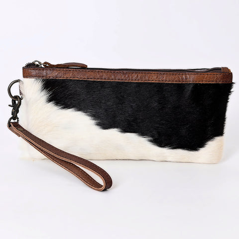 American Darling Genuine Hair On Hide Pattern Leather Western Wristlet
