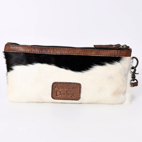 American Darling Genuine Hair On Hide Pattern Leather Western Wristlet