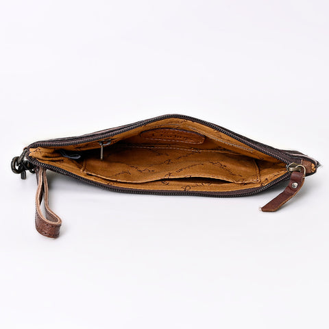 American Darling Genuine Hair On Hide Pattern Leather Western Wristlet