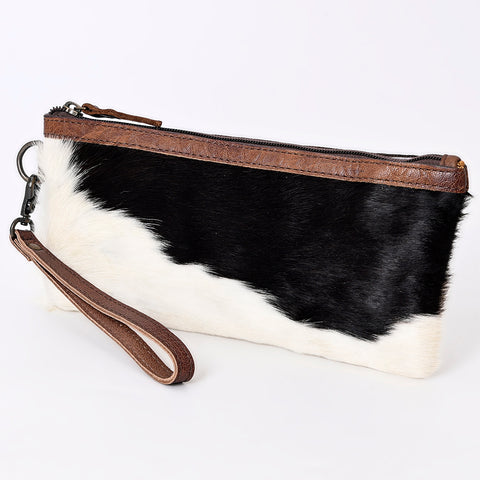 American Darling Genuine Hair On Hide Pattern Leather Western Wristlet