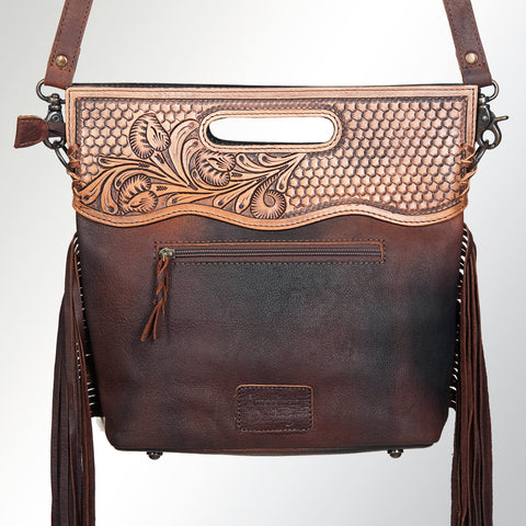 LC-ADBGS145ACTRQBR Clutch Genuine Western Leather Women Bag