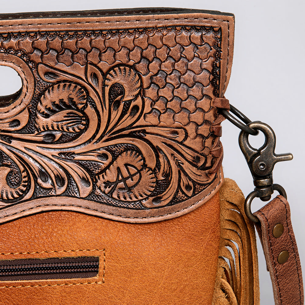 LC-ADBGS145ACGOBR Clutch Genuine Western Leather Women Bag