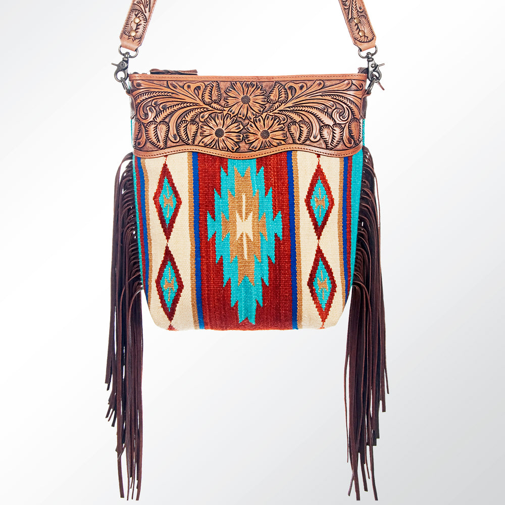 ADBG206 Hand Tooled Crossbody Genuine Western Leather Women Bag