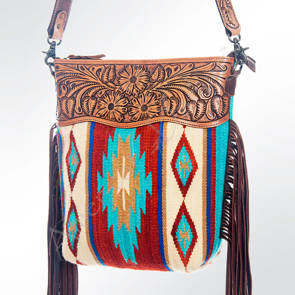 LC-ADBG206 Hand Tooled Crossbody Genuine Western Leather Women Bag
