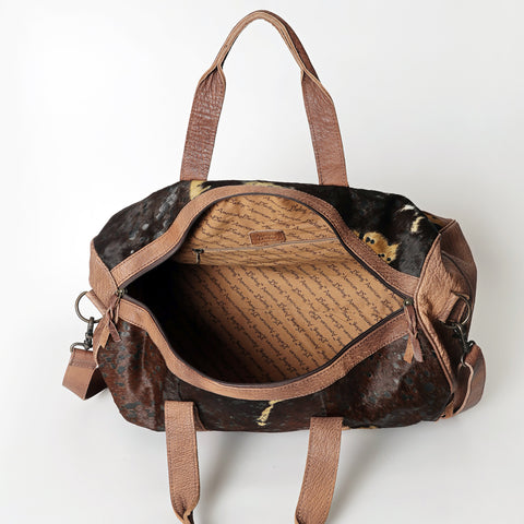 LC-ADBGS174 Cowhide Leather Duffle Bag - Genuine Western Travel Weekender