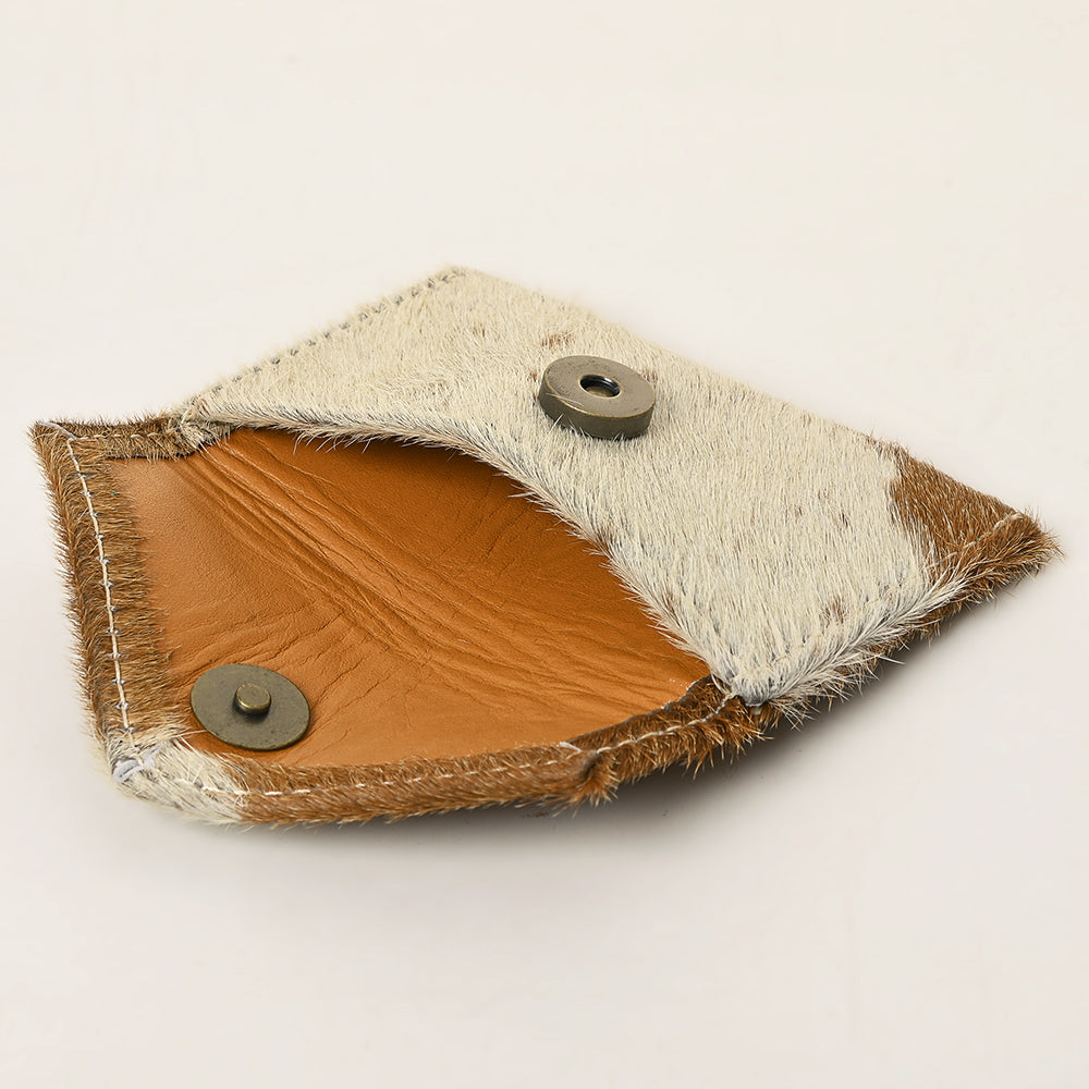 ADBG471  Hair-On Cowhide Envelope Card Holder