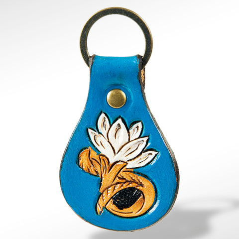 LC-ADKR144 Hand Tooled Genuine Leather Keyring