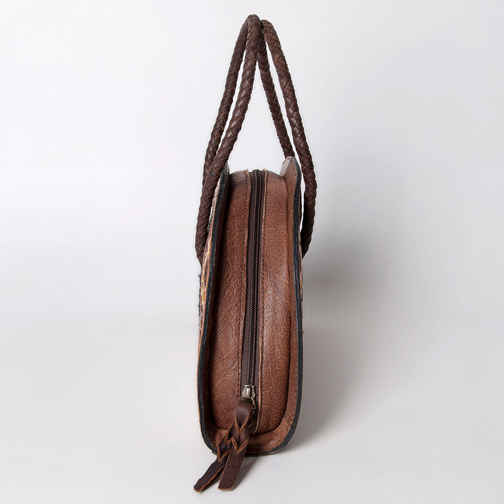 LC-ADBG517BRW Taco Hair-On Genuine Western Leather Women Bag