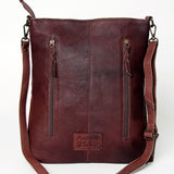 LC-ADBGZ263 Crossbody Hand Tooled Genuine Western Leather Women Bag