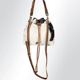LC-ADBGI125B Bucket Genuine Western Leather Women Bag