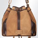LC-ADBGI125B Bucket Genuine Western Leather Women Bag