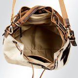 LC-ADBGI125B Bucket Genuine Western Leather Women Bag