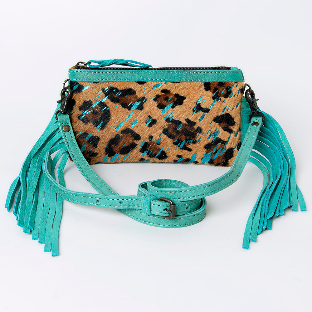 ADBGS142 Mini Crossbody - Hair-On Leather Fringe Bag with Removable Strap