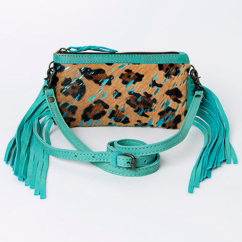 ADBGS142 Mini Crossbody - Hair-On Leather Fringe Bag with Removable Strap