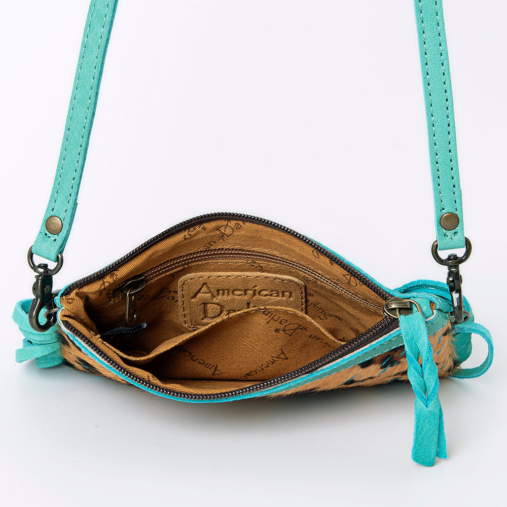 ADBGS142 Mini Crossbody - Hair-On Leather Fringe Bag with Removable Strap