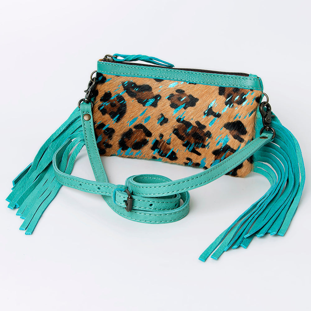 ADBGS142 Mini Crossbody - Hair-On Leather Fringe Bag with Removable Strap