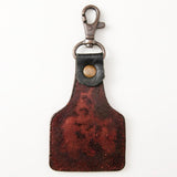 LC-ADKR214 Hand Tooled Genuine Leather Keyring