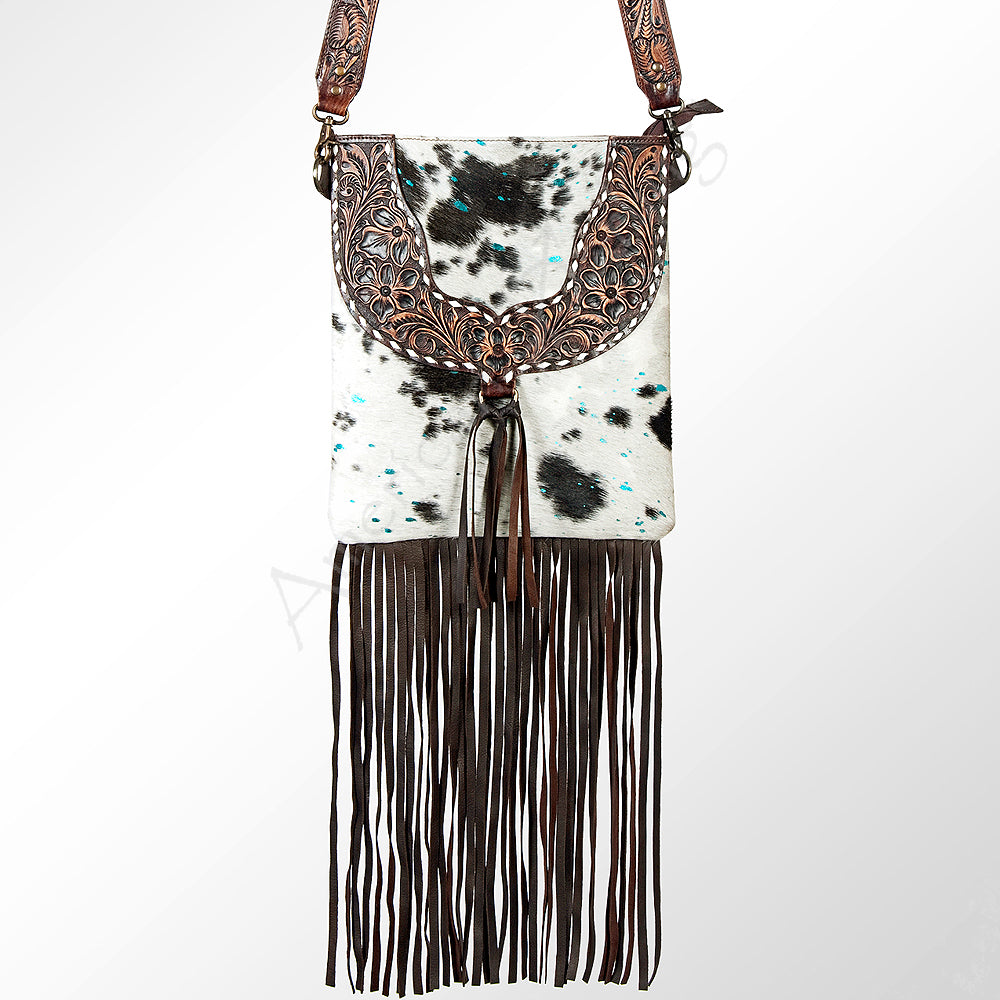 LC-ADBGZ125A Chaps Hair on Genuine Western Leather Women Bag – American ...
