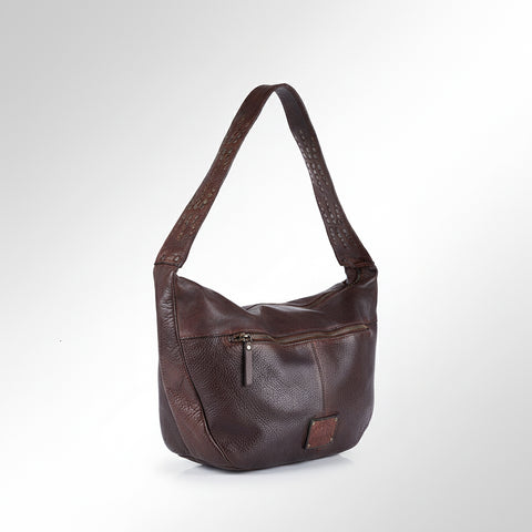 Modern Weave-Pattern Shoulder Bag