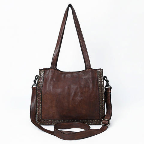 Signature Rivet-Trim Tote Bag