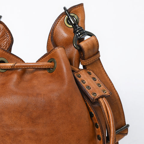 The Rivet Drawstring Bucket Bag