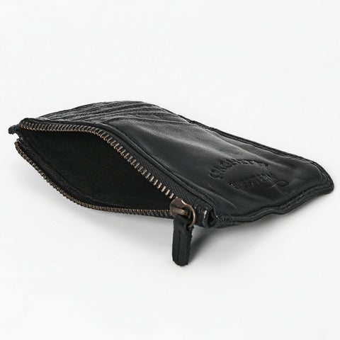 Functional Leather Zipper Card Holder