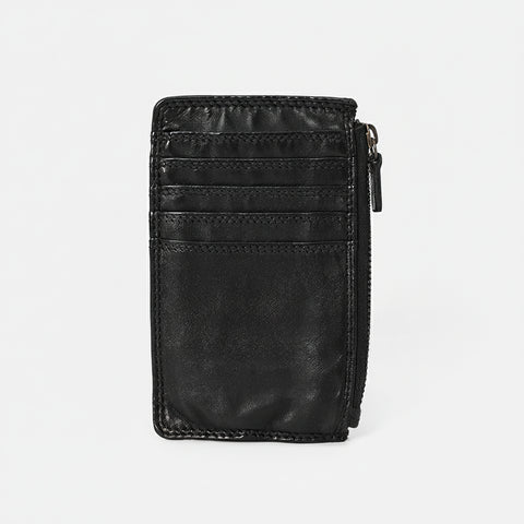 Functional Leather Zipper Card Holder