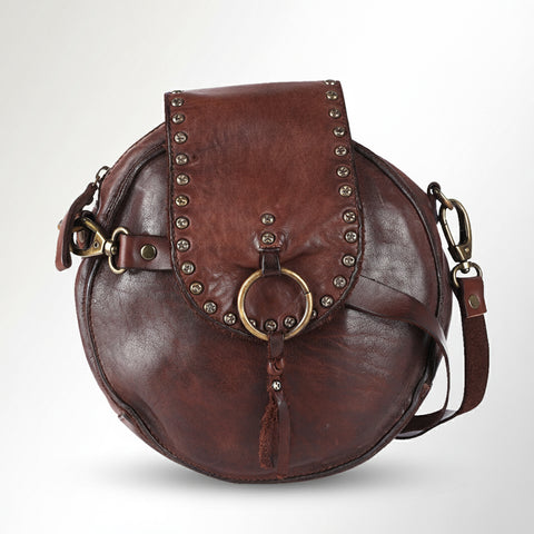 Sleek Leather Canteen Bag