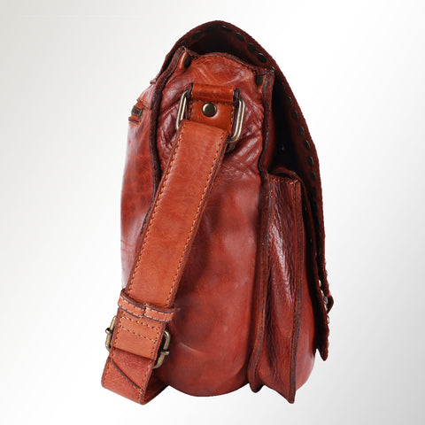 Vintage-Inspired Studded Crossbody