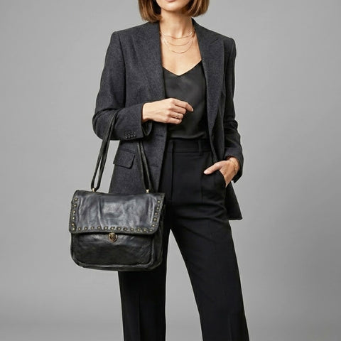 Compact Buckle Shoulder Bag