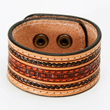 LC-ADBRF151 Hand tooled Genuine Leather Bracelet women