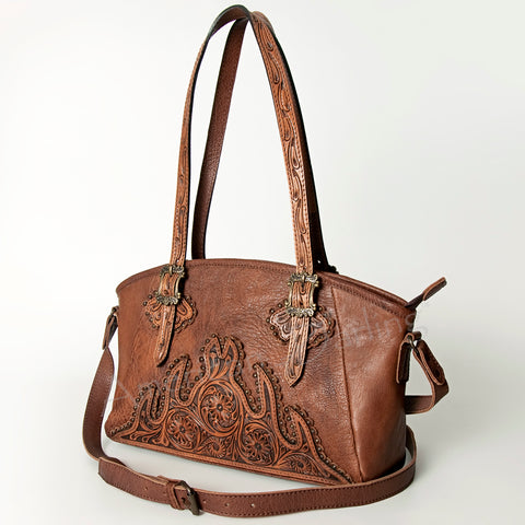 American Darling Handcrafted Hand Tooled Leather Western Tote Bag