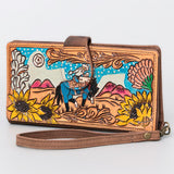 LC-ADBGM103B Wristlet Genuine Western Leather Women Bag
