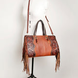 LC-ADBGI189 Tote Hand Tooled Genuine Western Leather Women Bag