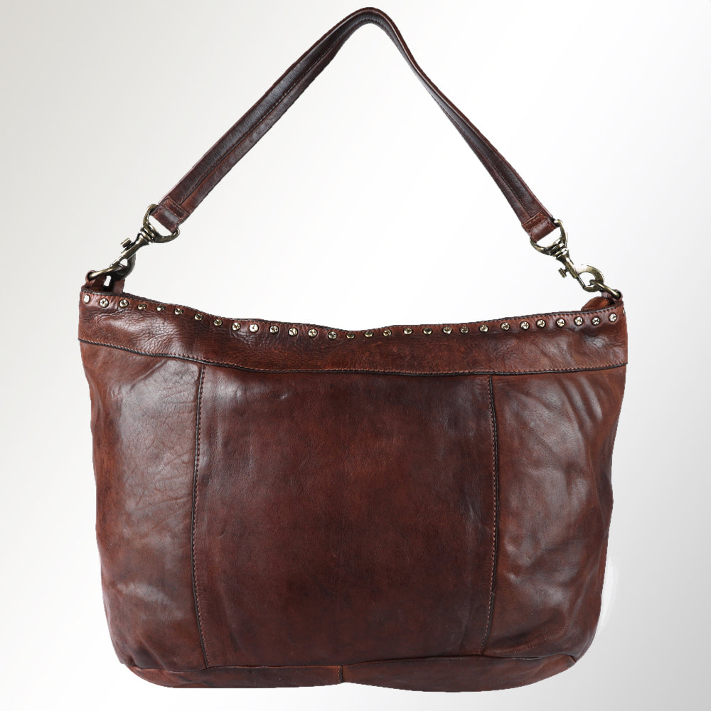 SWC183BRN Hobo Genuine Leather women bag western Bag